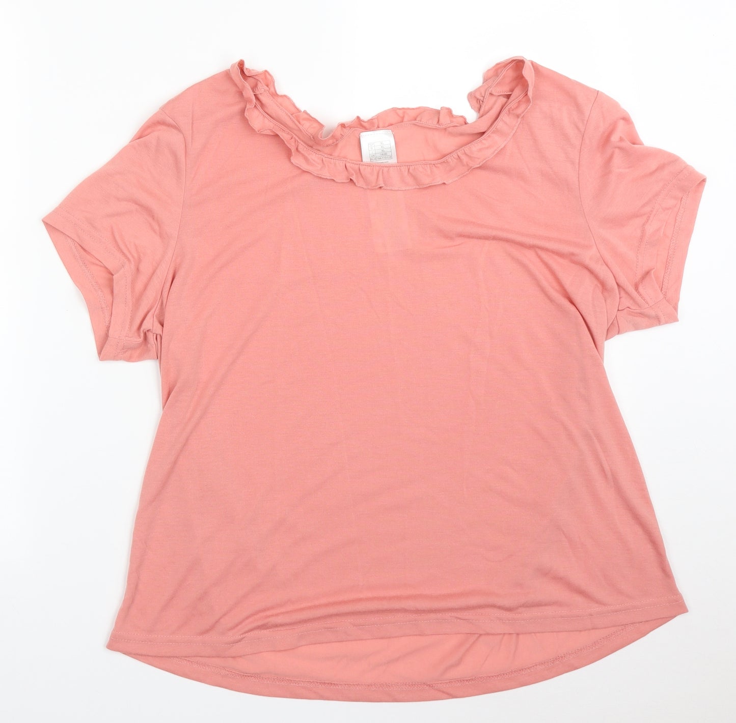 Preworn Womens Pink Solid   Pyjama Top Size 20
