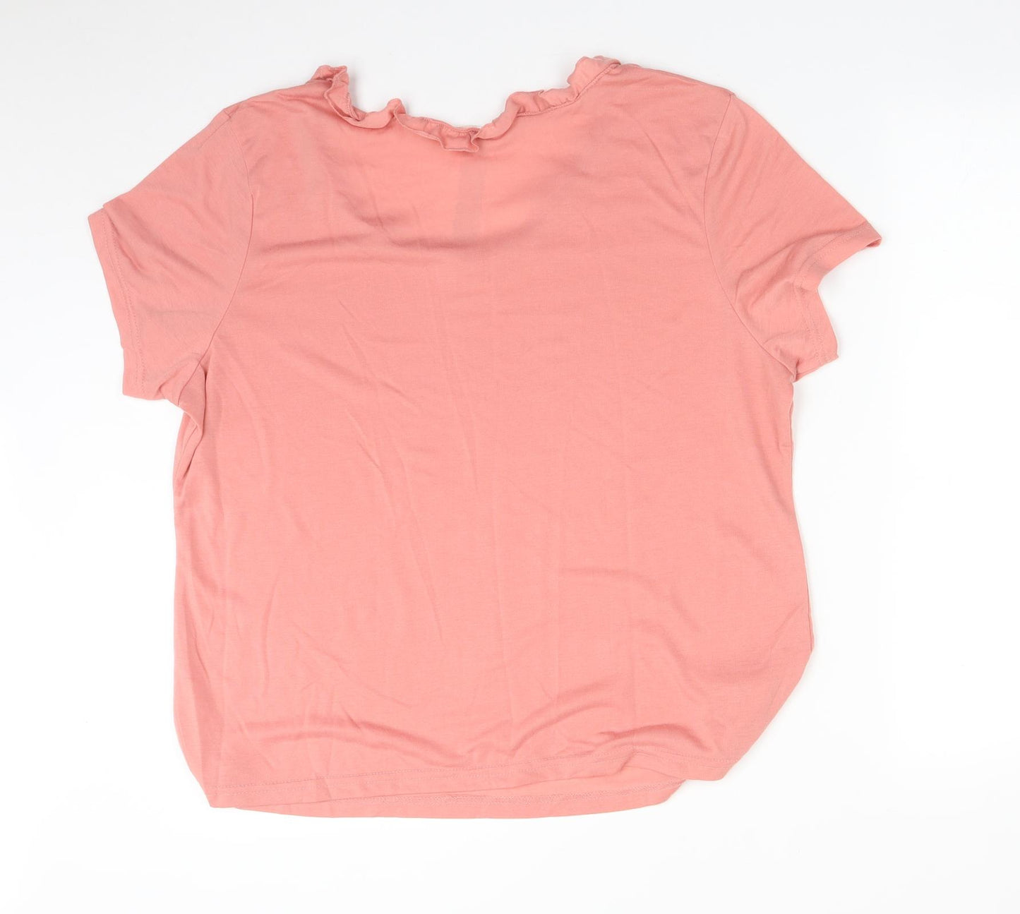 Preworn Womens Pink Solid   Pyjama Top Size 20
