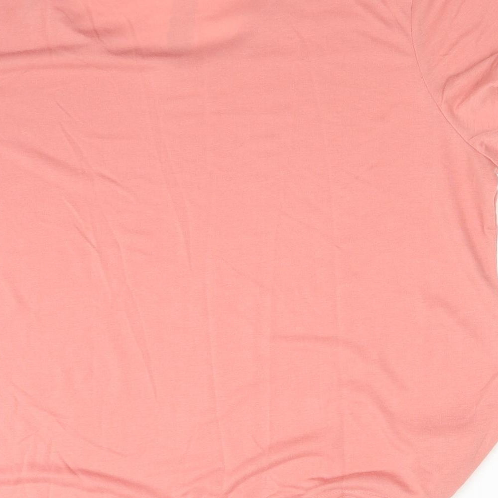 Preworn Womens Pink Solid   Pyjama Top Size 20