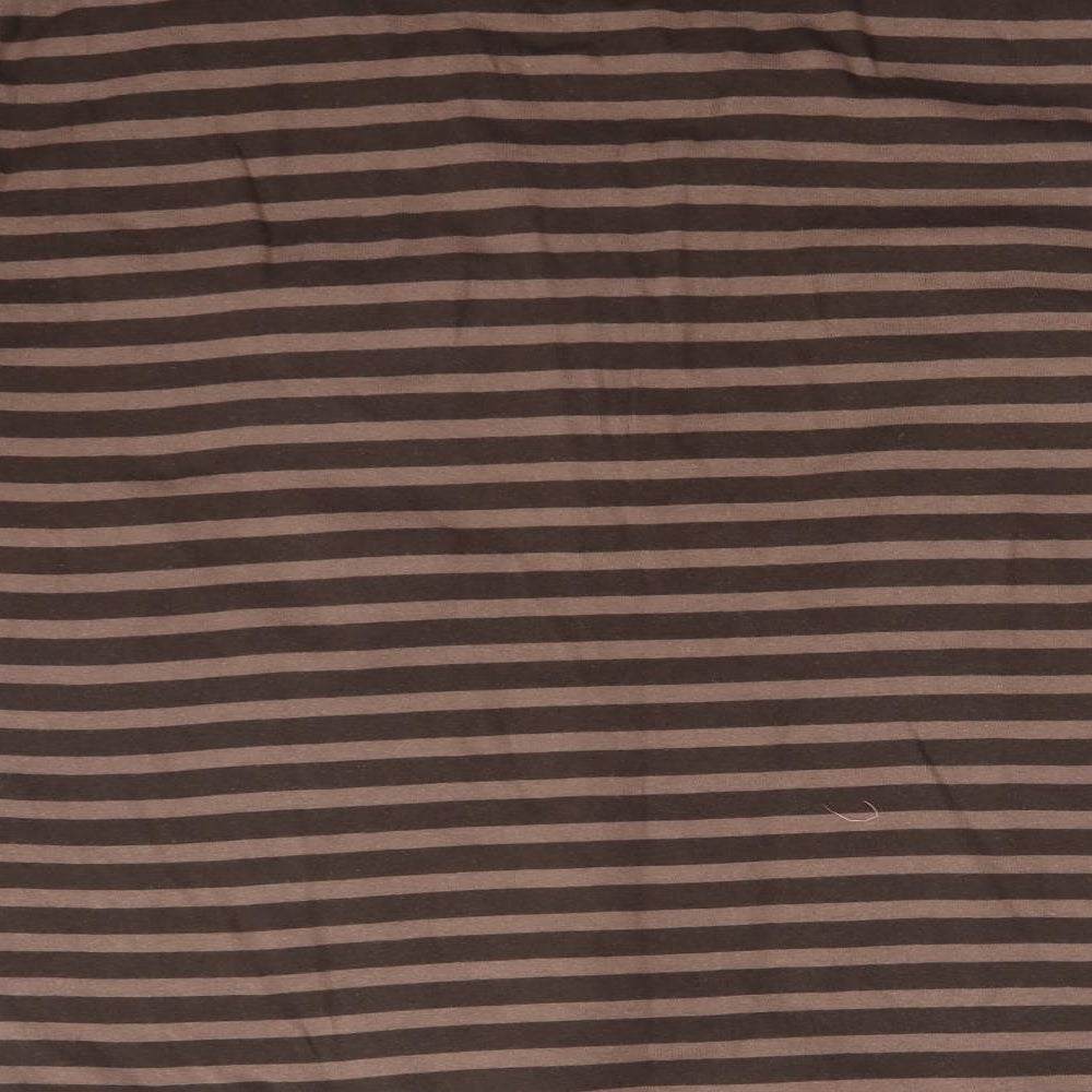 SOUTH COLLECTION Womens Multicoloured Striped  Basic T-Shirt Size 20