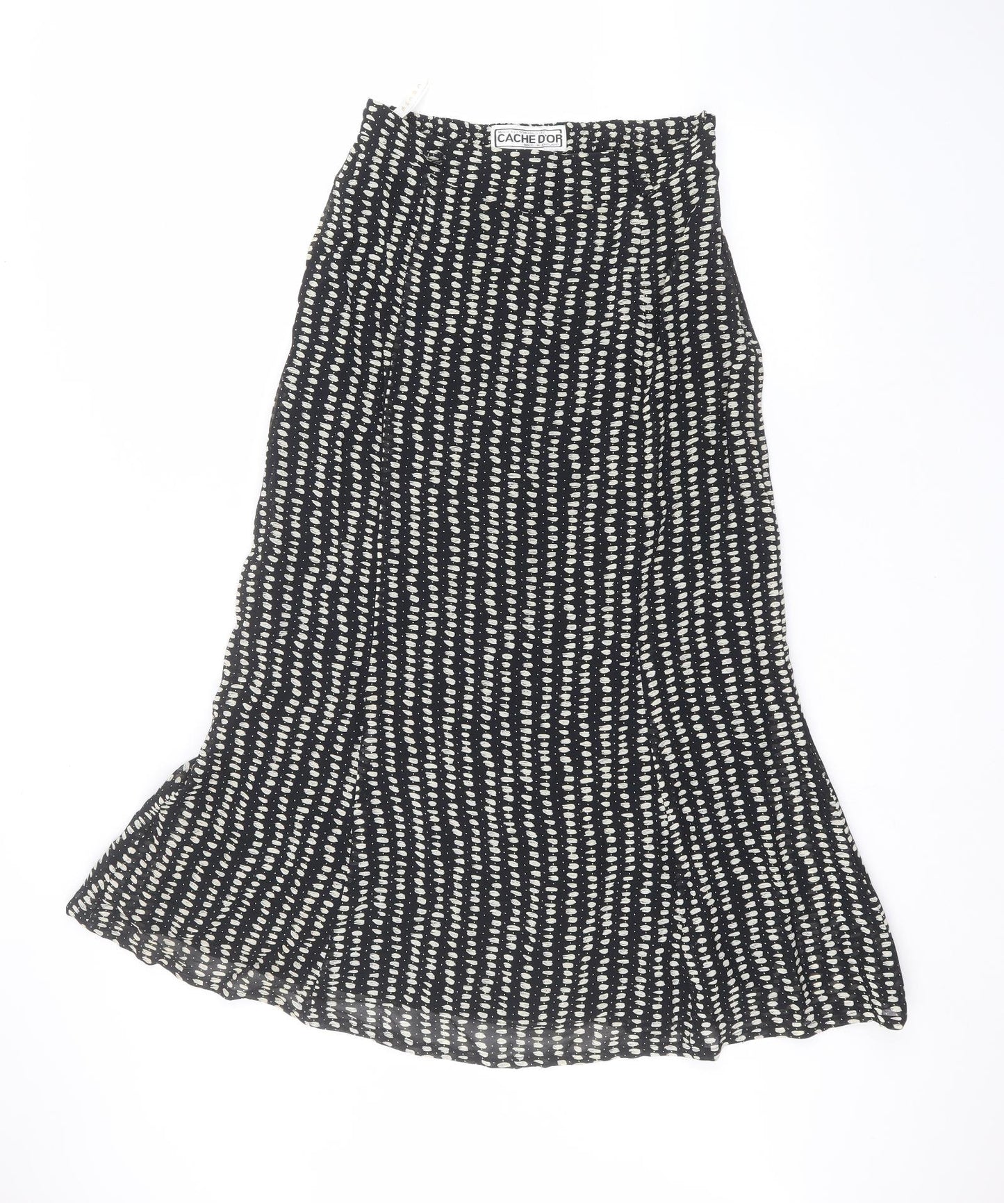 cache dor Womens Black   A-Line Skirt Size 14