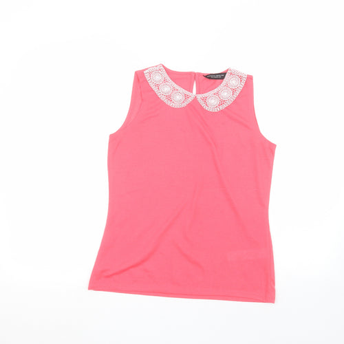 Dorothy Perkins Womens Pink   Basic T-Shirt Size 10