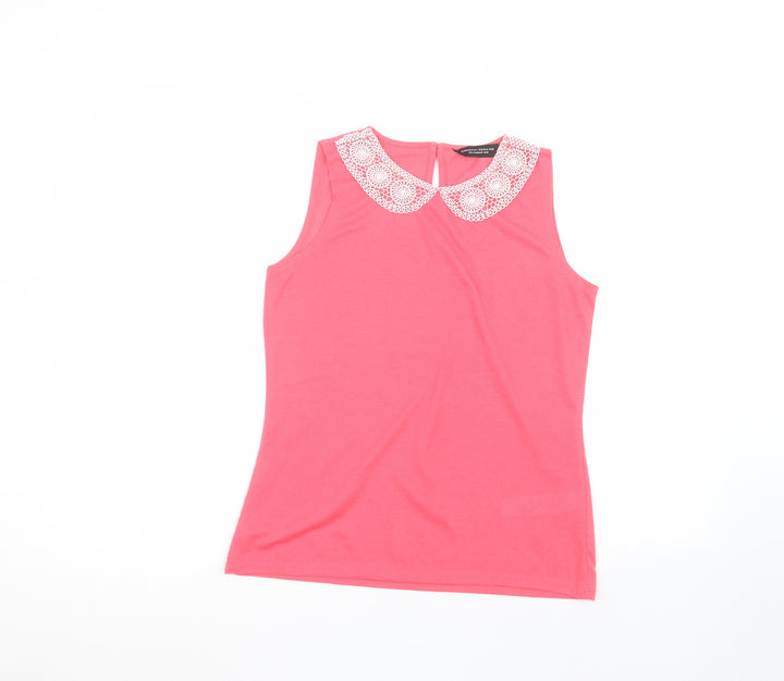 Dorothy Perkins Womens Pink   Basic T-Shirt Size 10