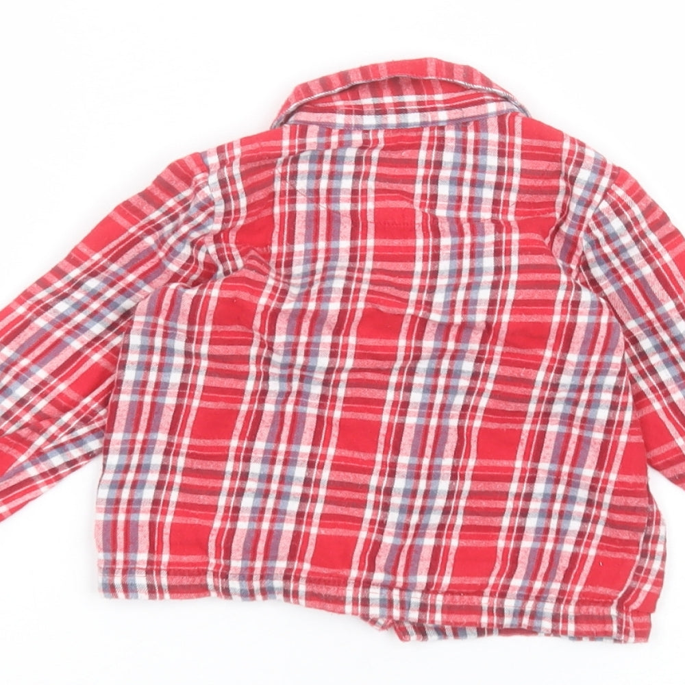 Nutmeg Baby Red   Basic Button-Up Size 12-18 Months