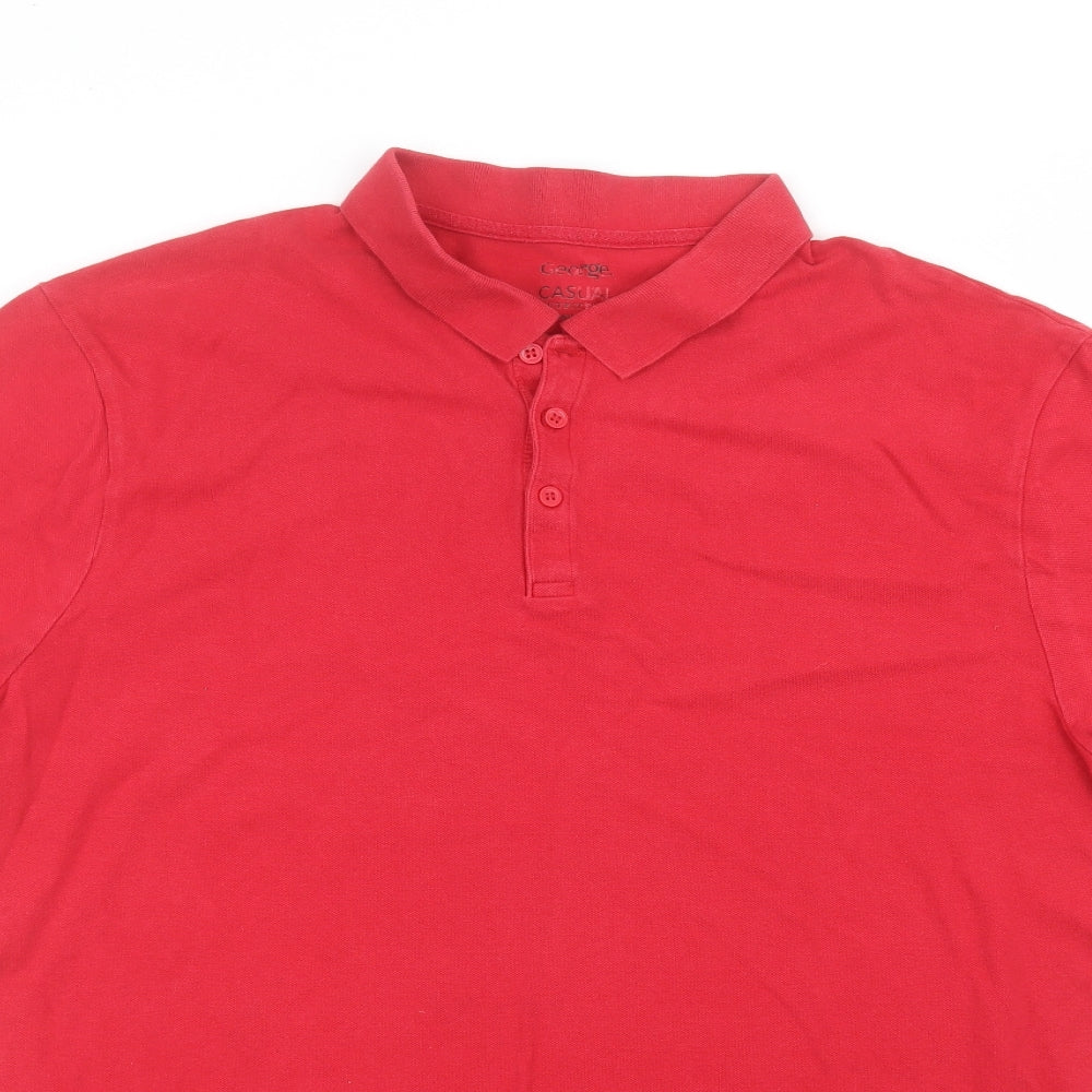 George Mens Red    Polo Size 2XL