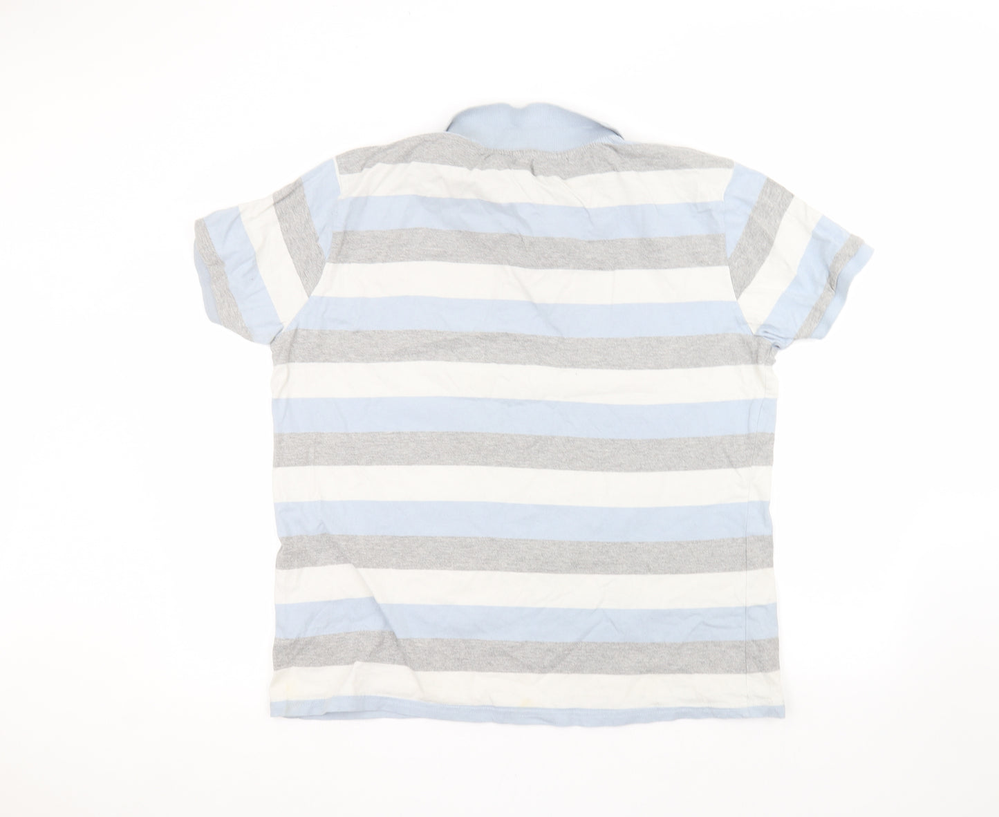 Cedar Wood State Mens Grey Striped   Polo Size 2XL