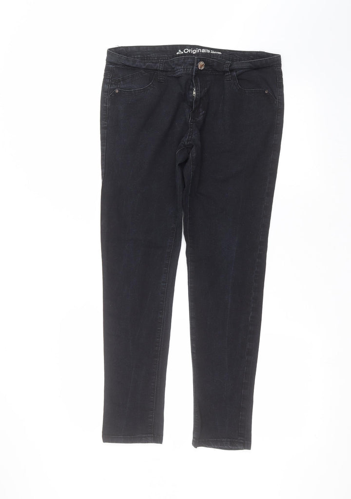 Originals Womens Blue Skinny Jeans Size 14 L26 in