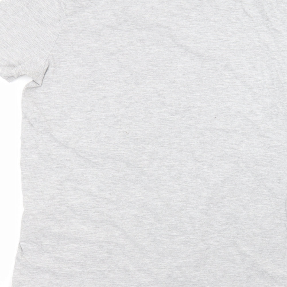 JACK & JONES Mens Grey    T-Shirt Size L