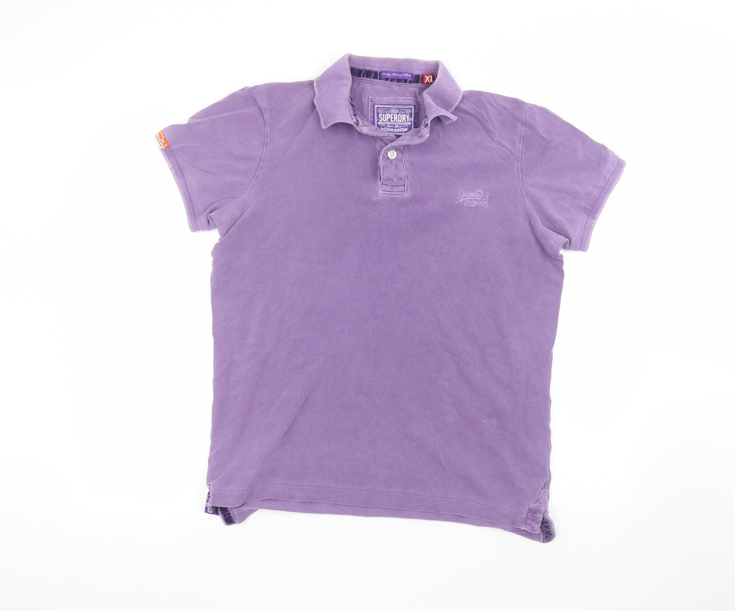 Superdry Mens Purple    Polo Size XL
