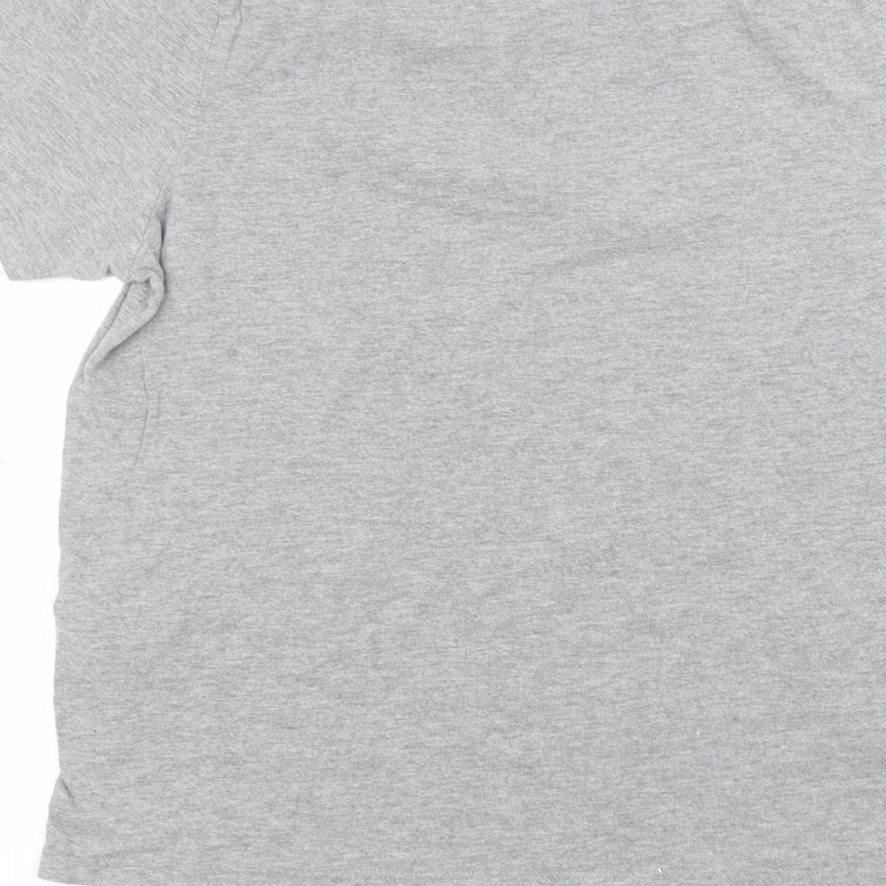 JACK & JONES Mens Grey    T-Shirt Size L