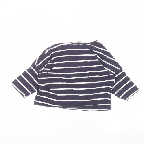New Look Boys Blue Striped  Basic T-Shirt Size 12-13 Years