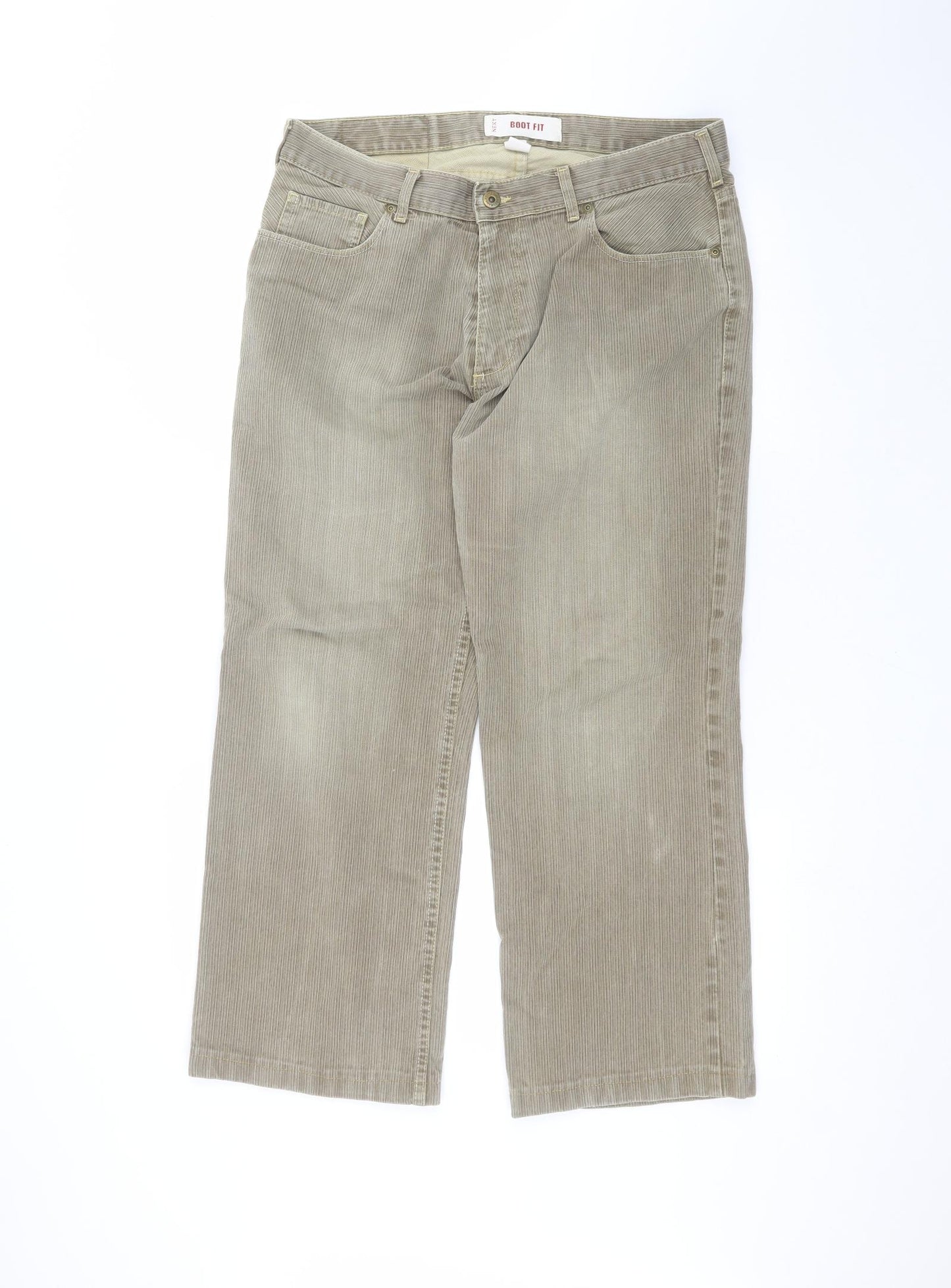 NEXT Mens Green   Straight Jeans Size 34 in L27 in