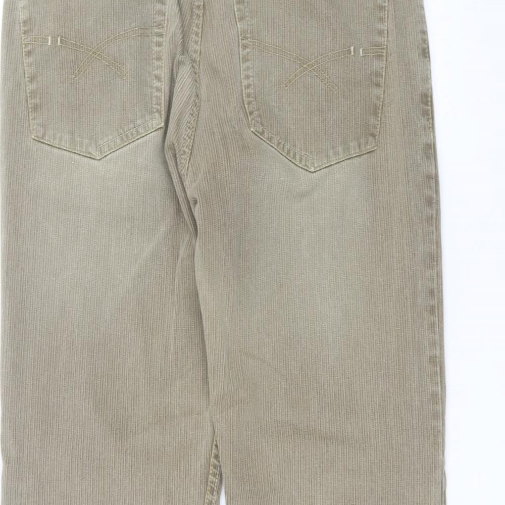 NEXT Mens Green   Straight Jeans Size 34 in L27 in