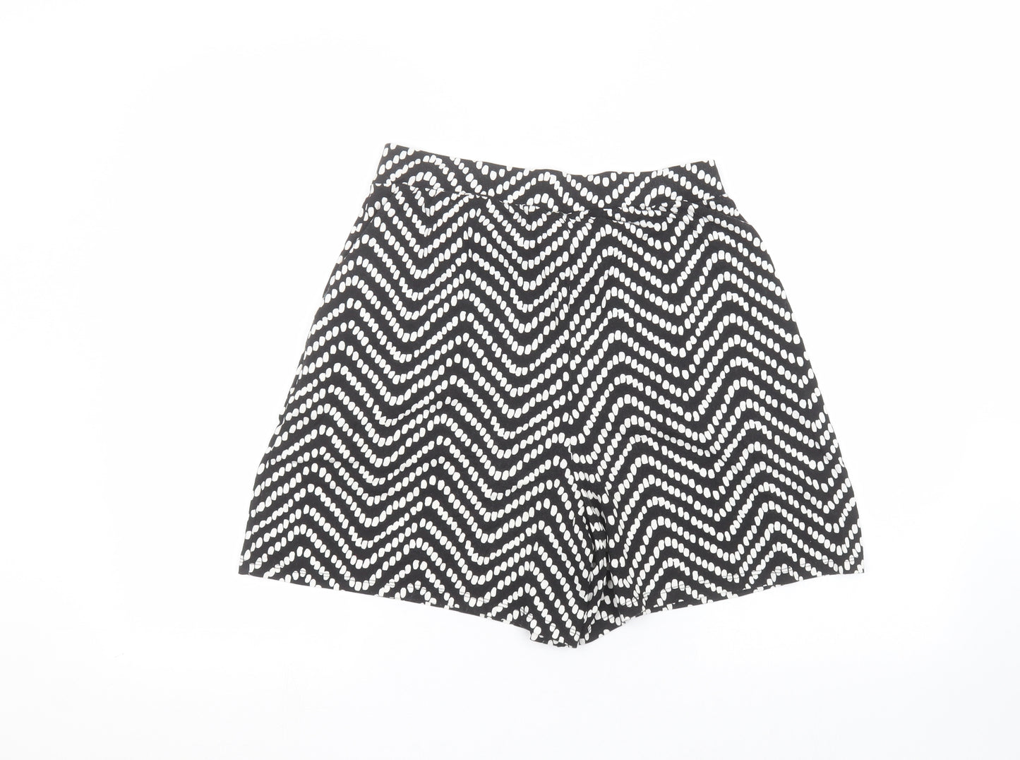 TU Womens Black Polka Dot  Paperbag Shorts Size 10
