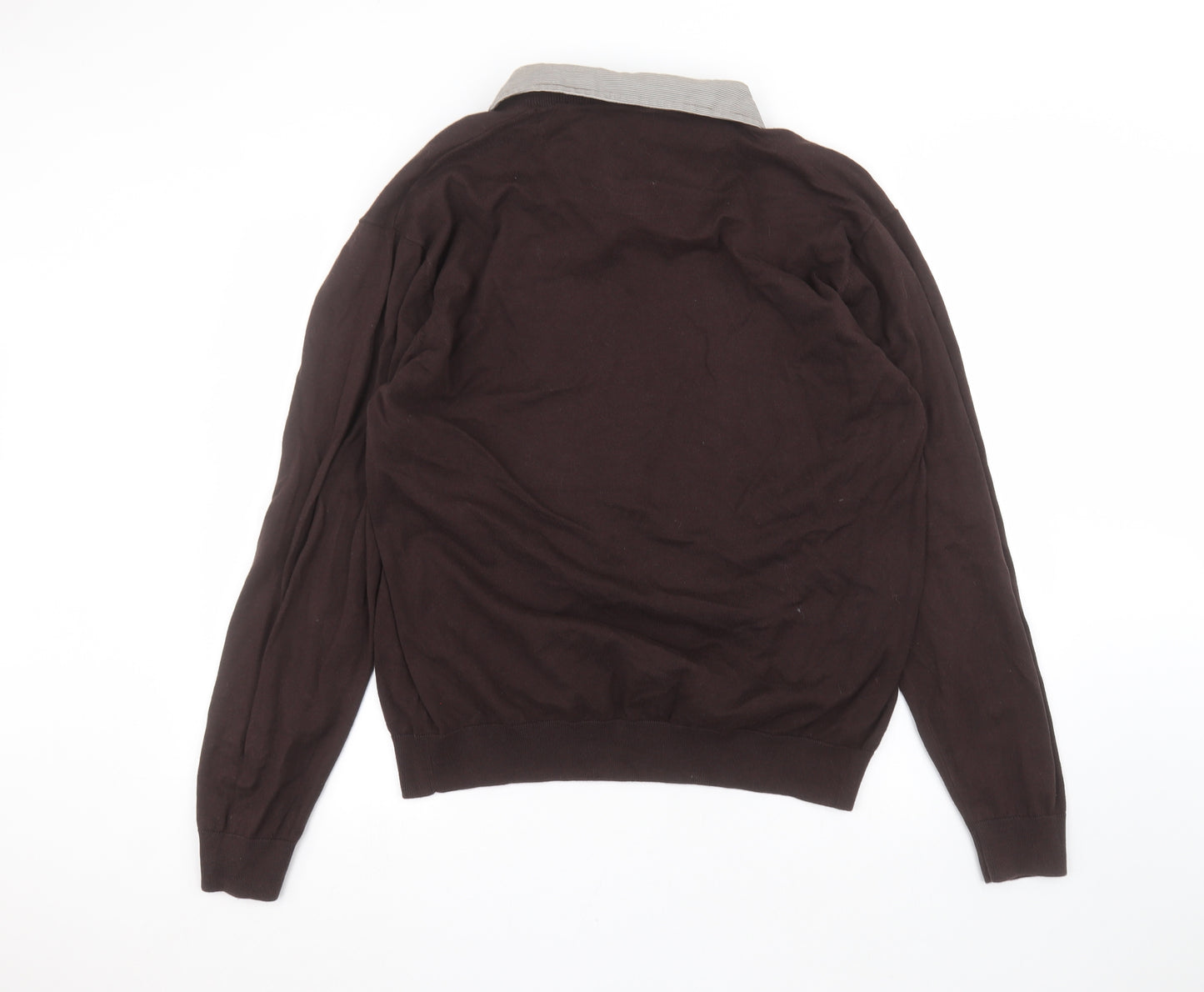 NEXT Mens Brown    Polo Size XL