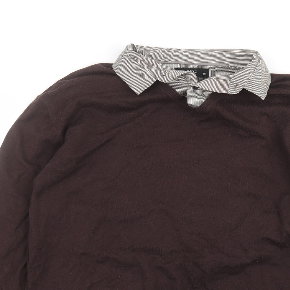NEXT Mens Brown    Polo Size XL