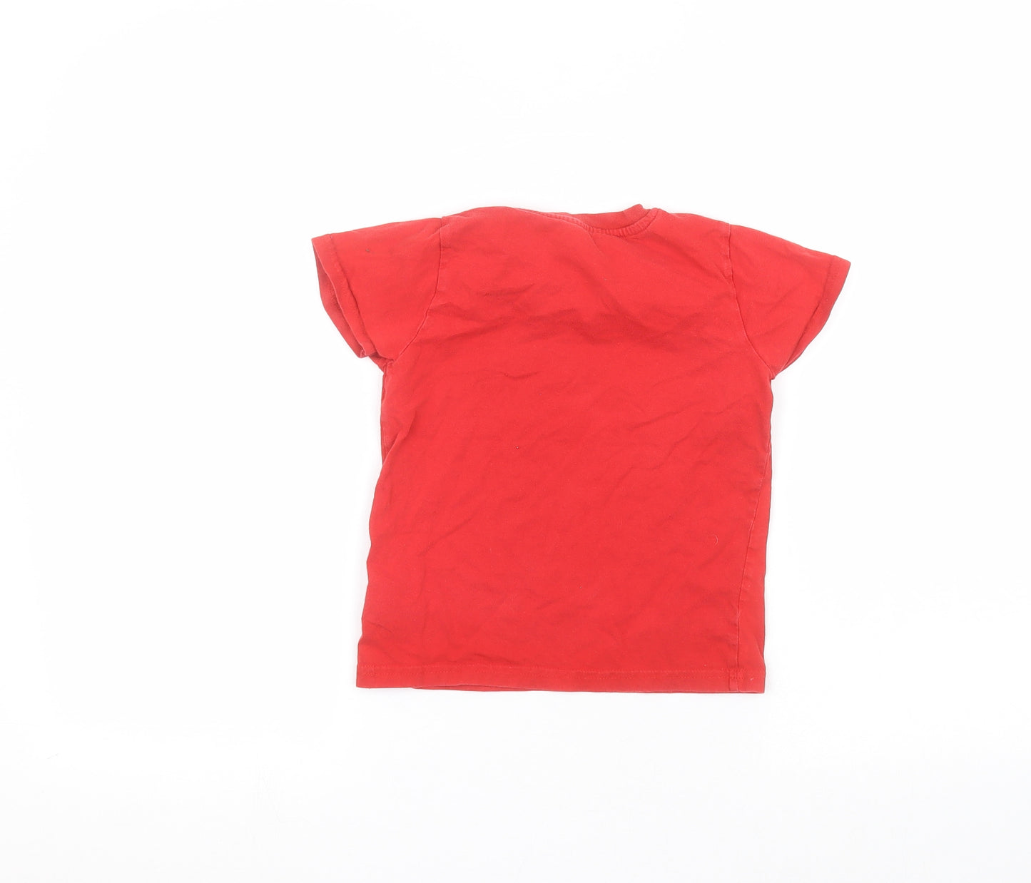 Primark Boys Red   Basic T-Shirt Size 5-6 Years