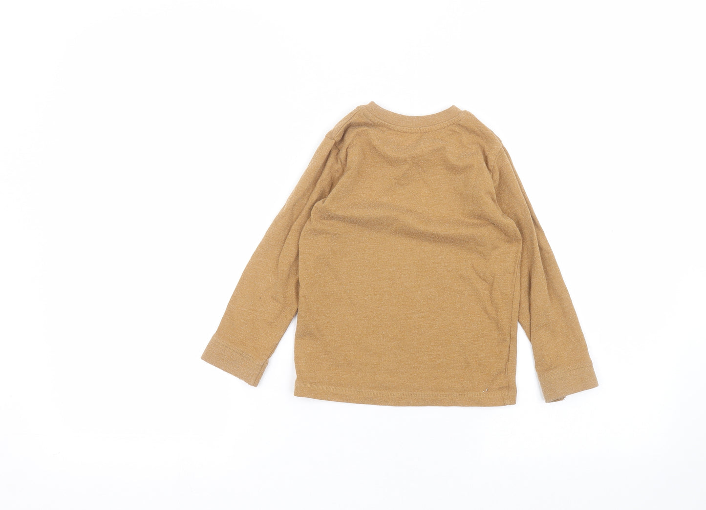 Matalan Boys Brown   Basic T-Shirt Size 3-4 Years