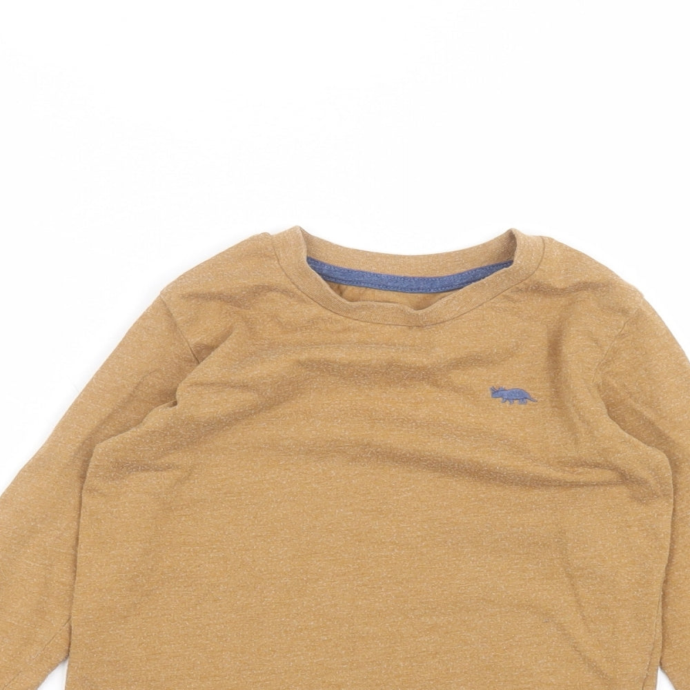 Matalan Boys Brown   Basic T-Shirt Size 3-4 Years
