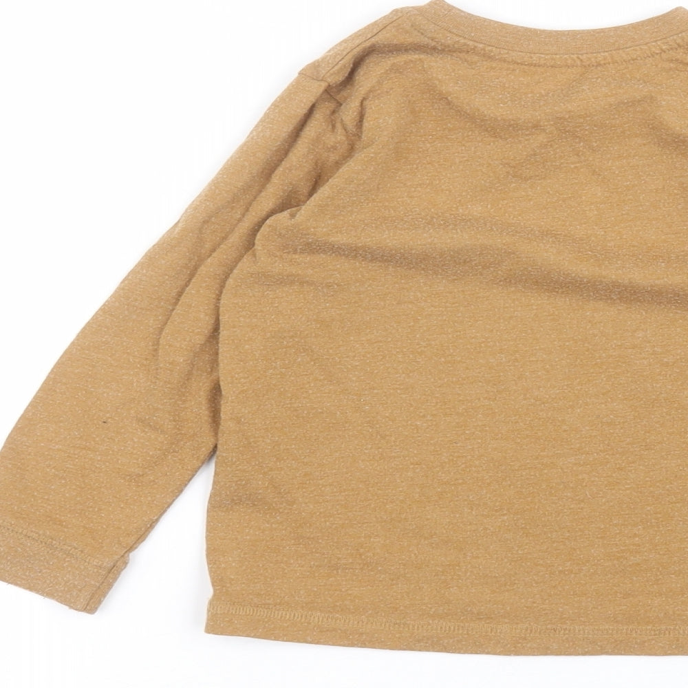 Matalan Boys Brown   Basic T-Shirt Size 3-4 Years
