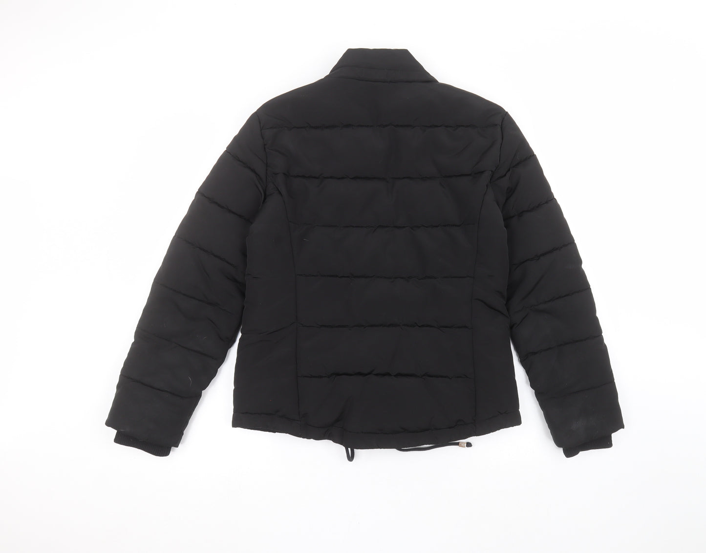 Topshop Womens Black   Puffer Jacket Coat Size 8