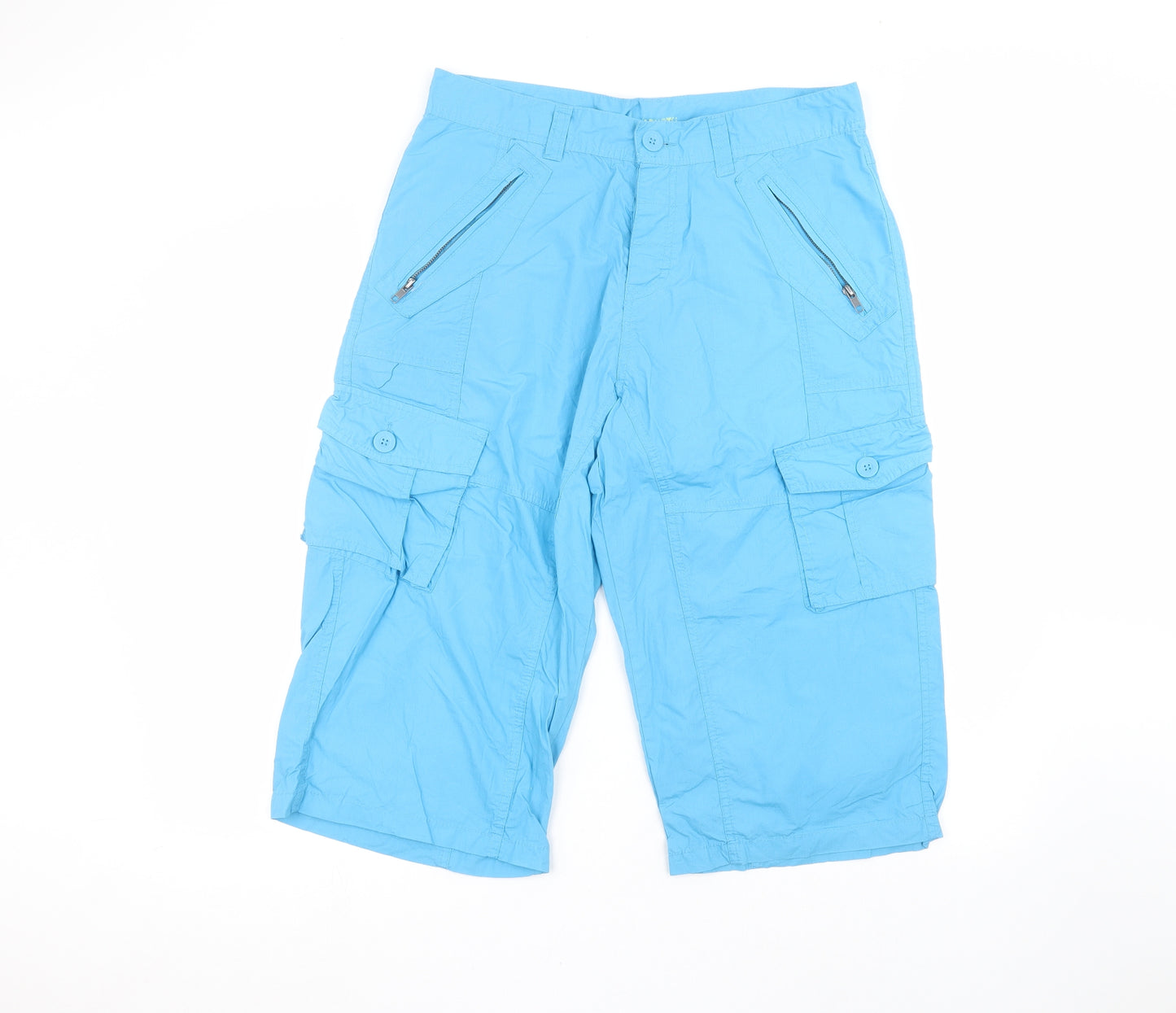 Denim & Co. Mens Blue   Cargo Shorts Size 34 in