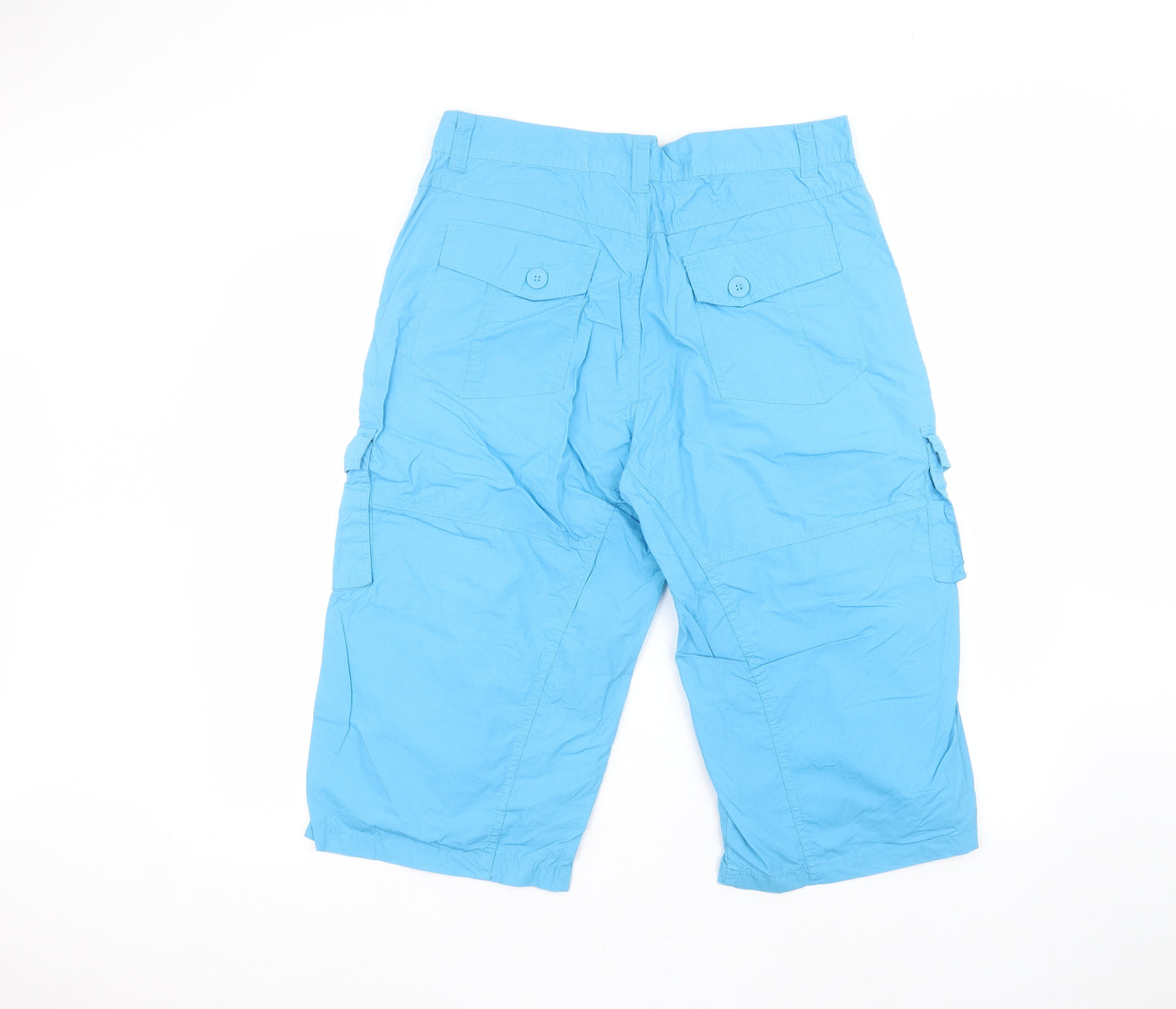 Denim & Co. Mens Blue   Cargo Shorts Size 34 in