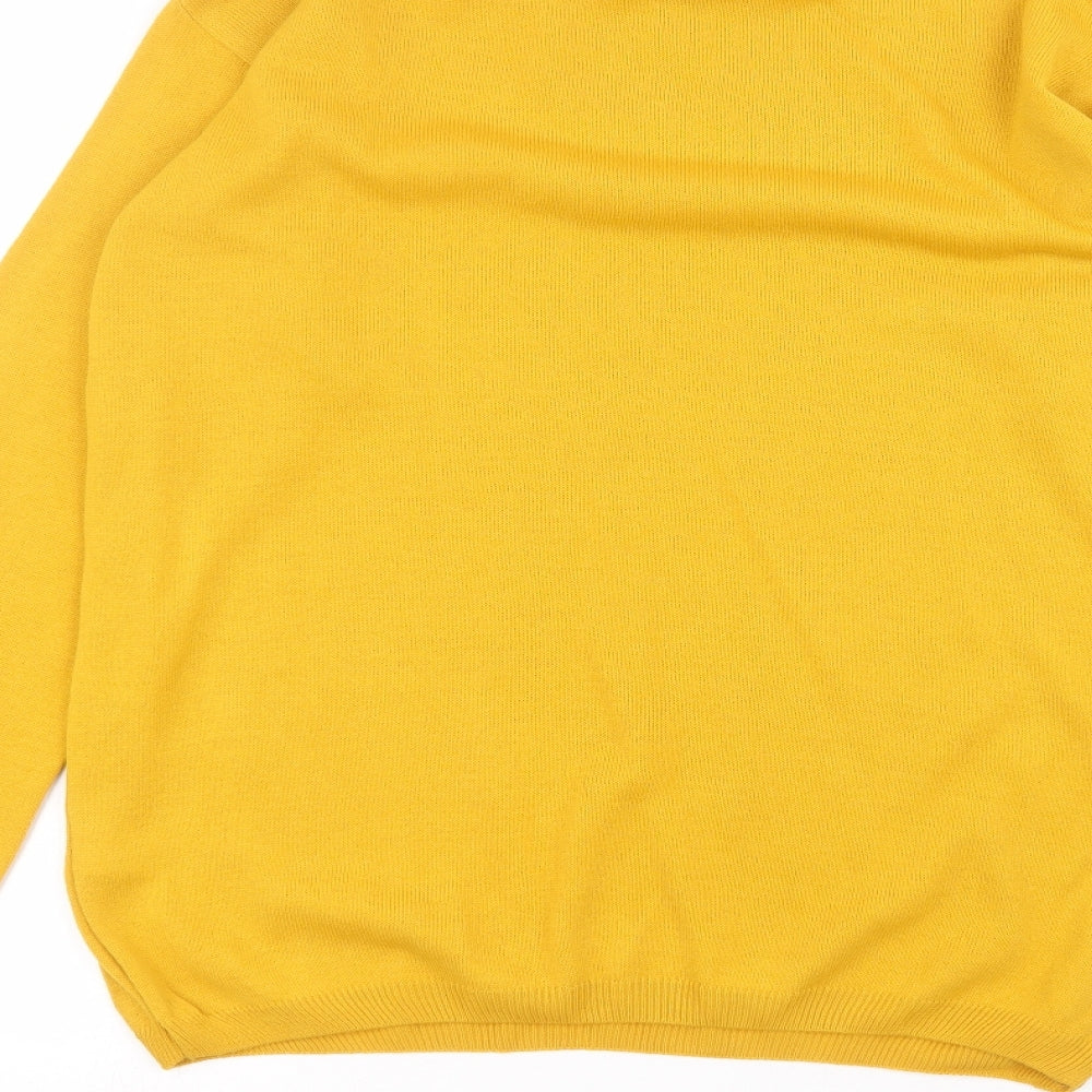 Boohoo Womens Yellow   Basic T-Shirt Size XL