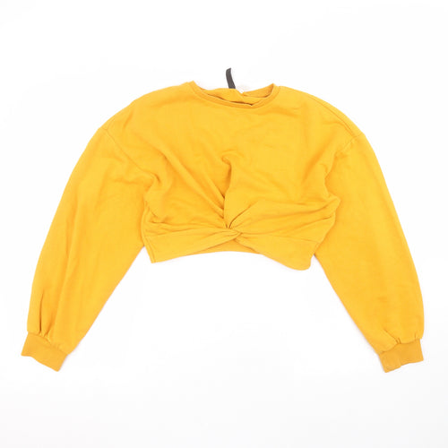 H&M Womens Yellow   Pullover Jumper Size S