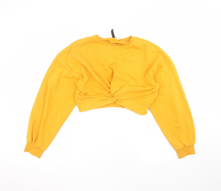 H&M Womens Yellow   Pullover Jumper Size S