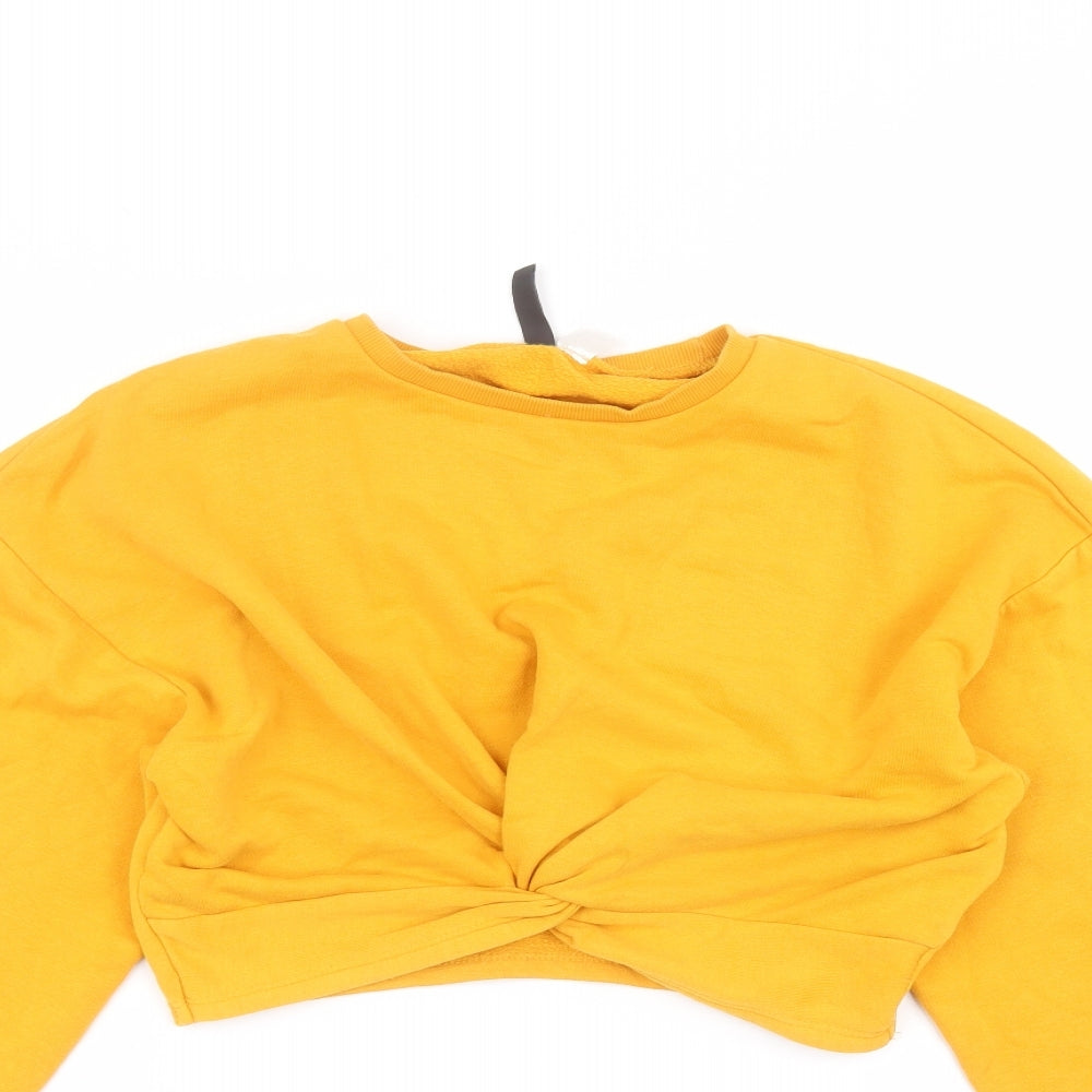 H&M Womens Yellow   Pullover Jumper Size S
