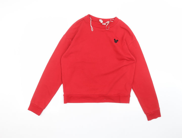 H&M Womens Red   Pullover Jumper Size S