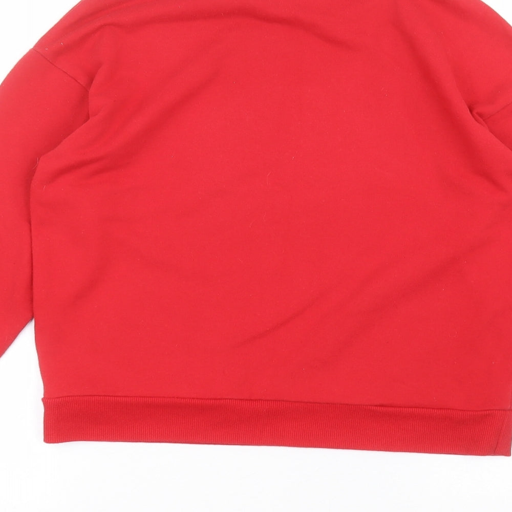 H&M Womens Red   Pullover Jumper Size S