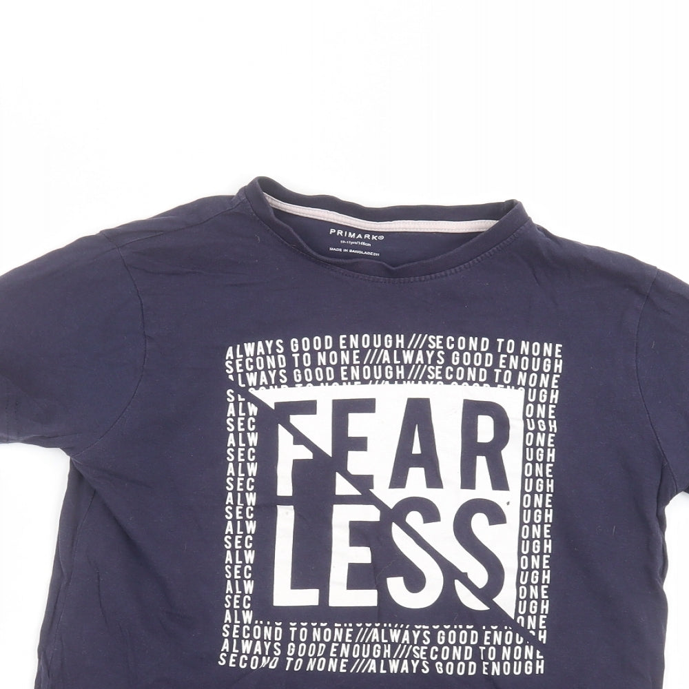 Primark Boys Blue   Basic T-Shirt Size 10-11 Years