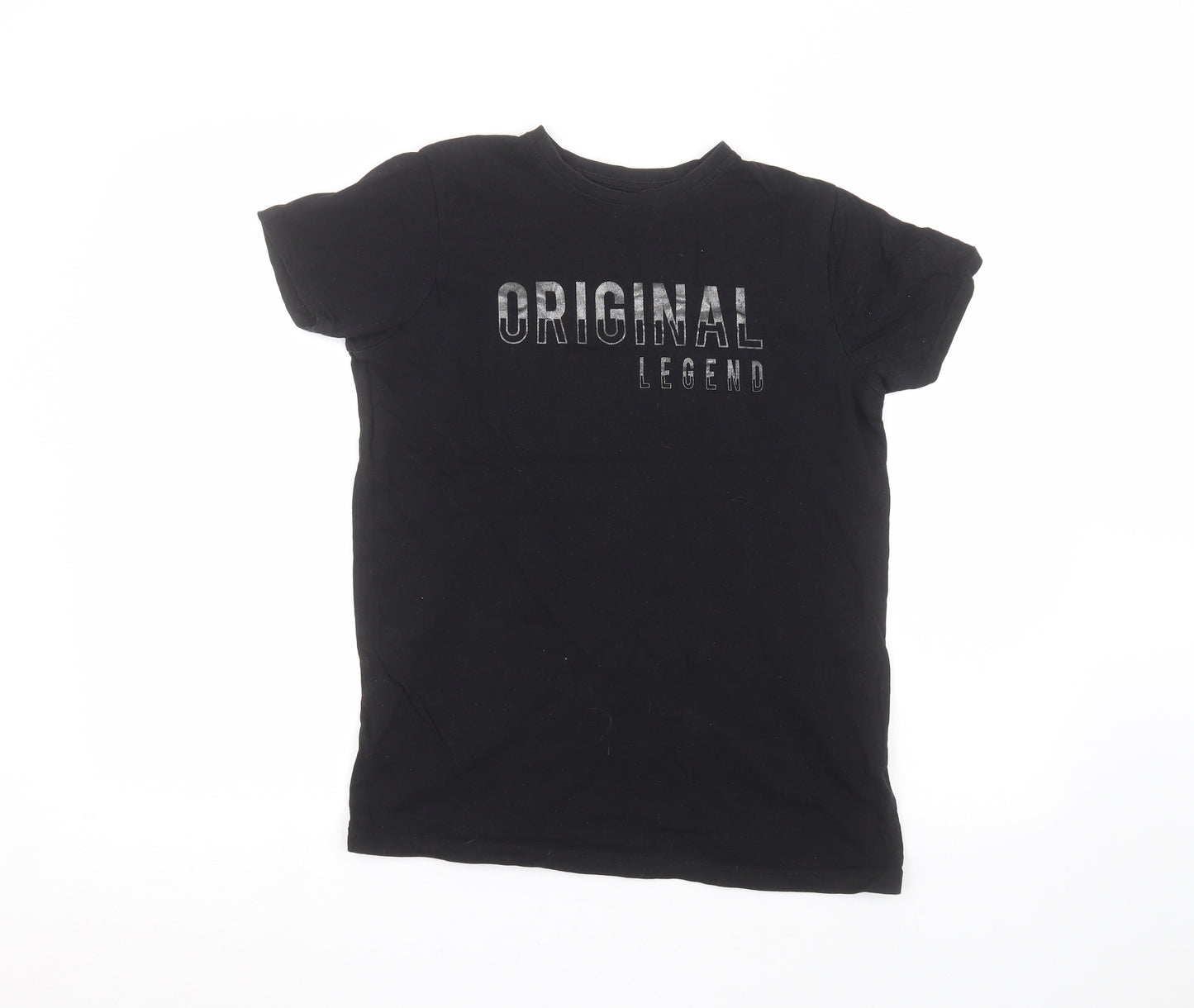 Primark Boys Black   Basic T-Shirt Size 12-13 Years