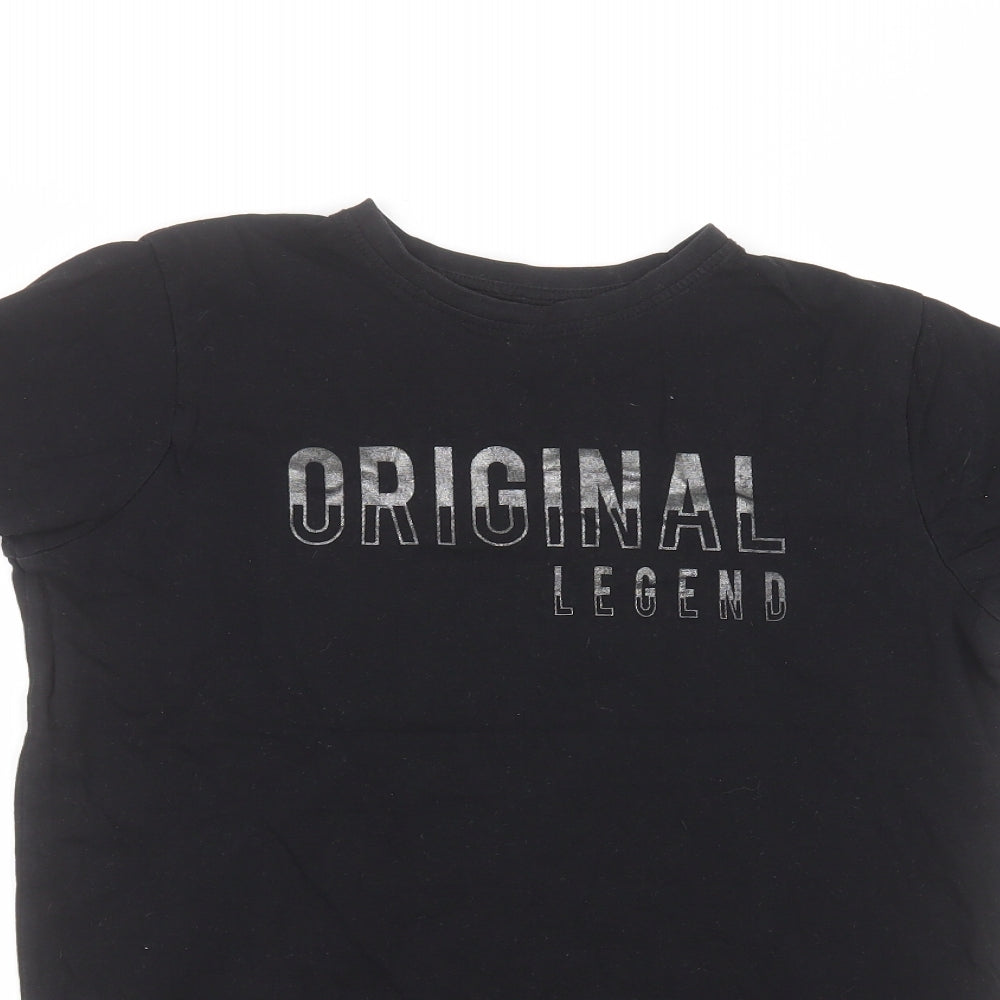 Primark Boys Black   Basic T-Shirt Size 12-13 Years