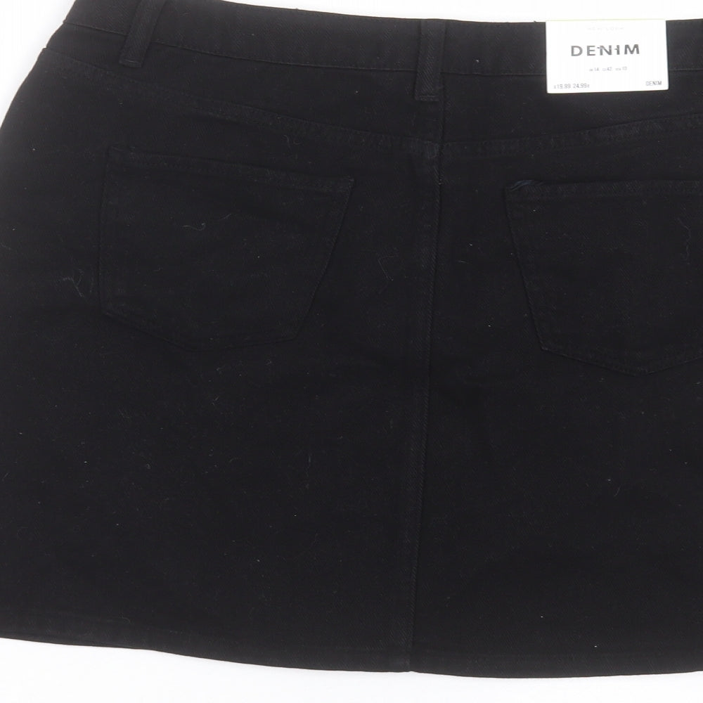 New Look Womens Black   A-Line Skirt Size 14