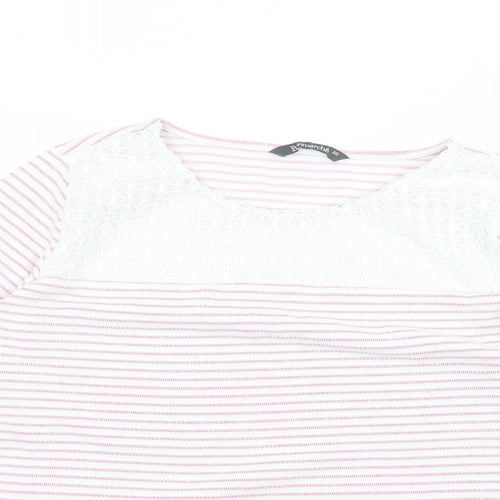 Bonmarché Womens Pink Striped  Pullover Jumper Size 20
