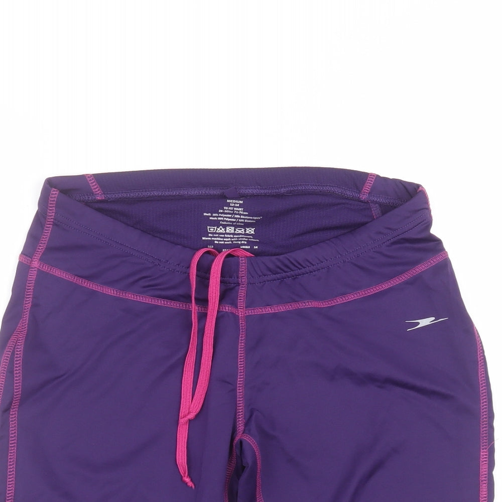 Crane Womens Purple   Bermuda Shorts Size M