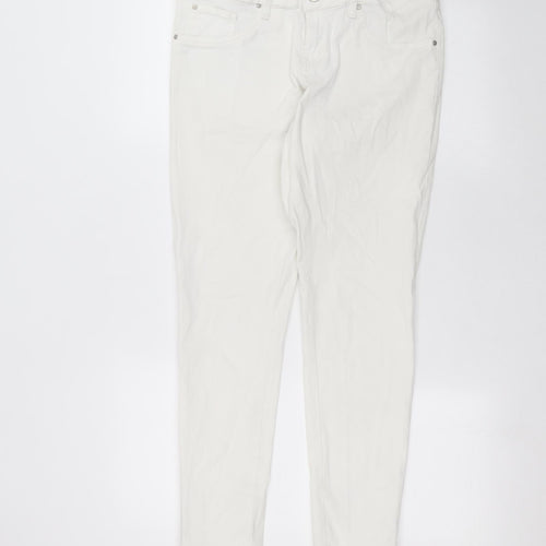 ESMARA Womens White   Skinny Jeans Size 14 L27 in