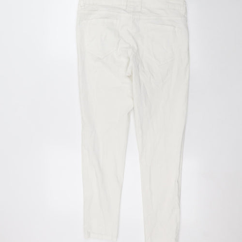 ESMARA Womens White   Skinny Jeans Size 14 L27 in