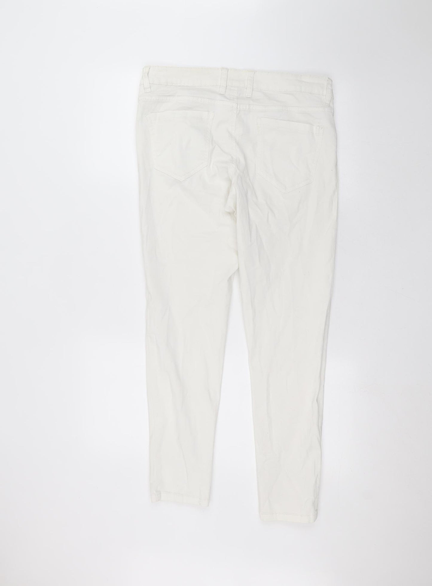 ESMARA Womens White   Skinny Jeans Size 14 L27 in