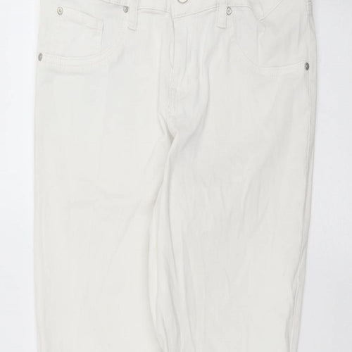 ESMARA Womens White   Skinny Jeans Size 14 L27 in