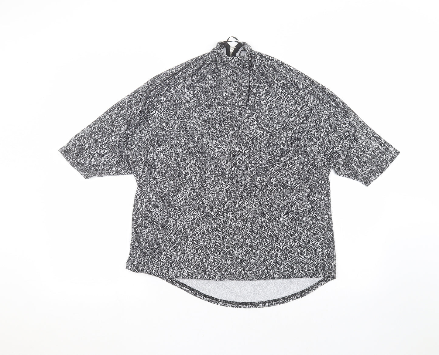 Intuition Womens Blue Polka Dot  Basic T-Shirt Size 10