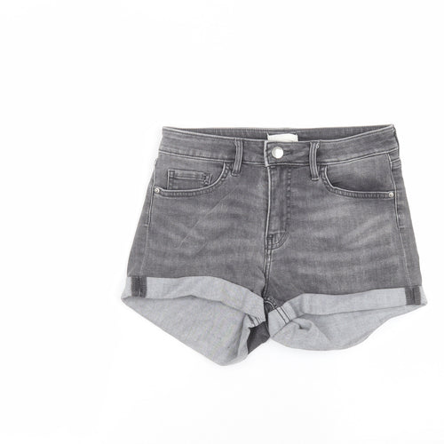 H&M Womens Black   Bermuda Shorts Size 8