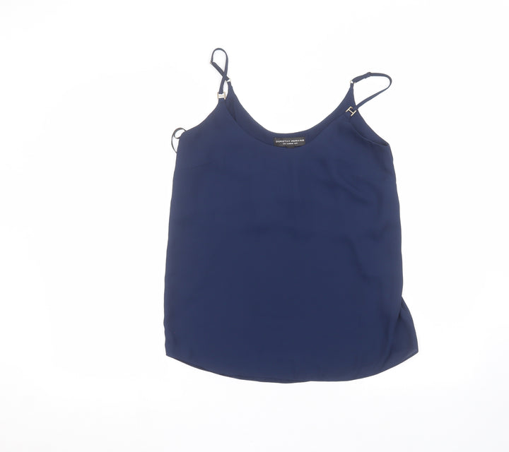 Dorothy Perkins Womens Blue   Basic Blouse Size 8