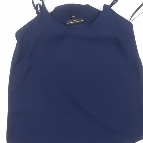 Dorothy Perkins Womens Blue   Basic Blouse Size 8