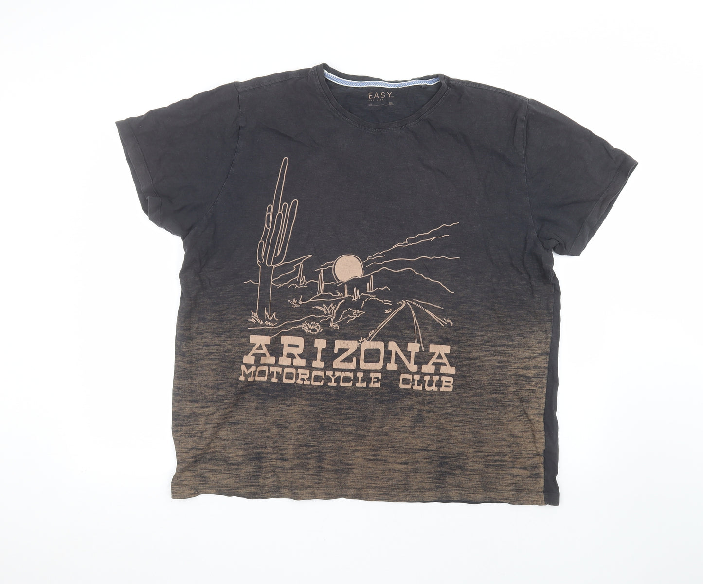 Easy Mens Blue    T-Shirt Size 2XL