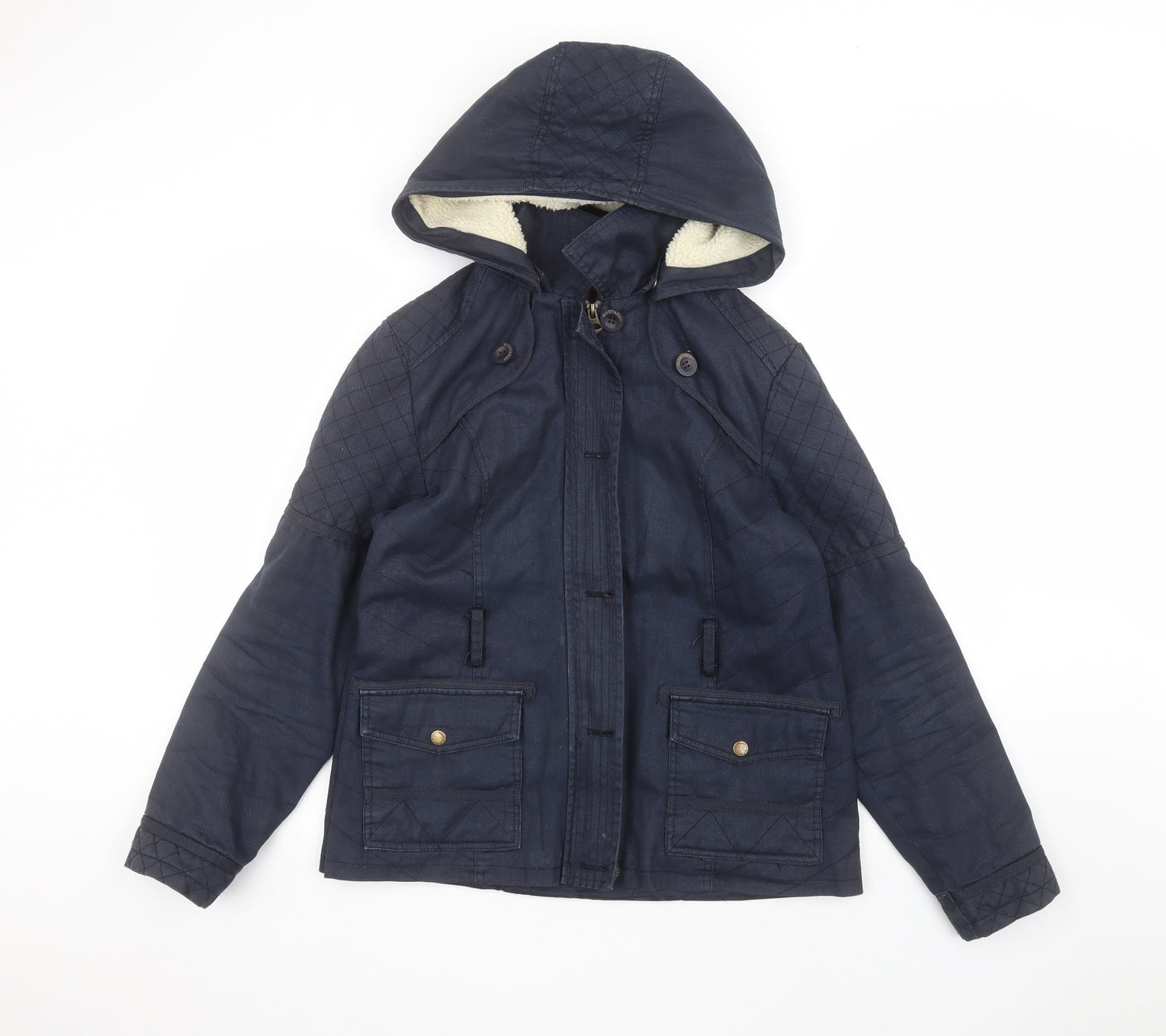 MANTARAY PRODUCTS Womens Blue   Parka Coat Size 16