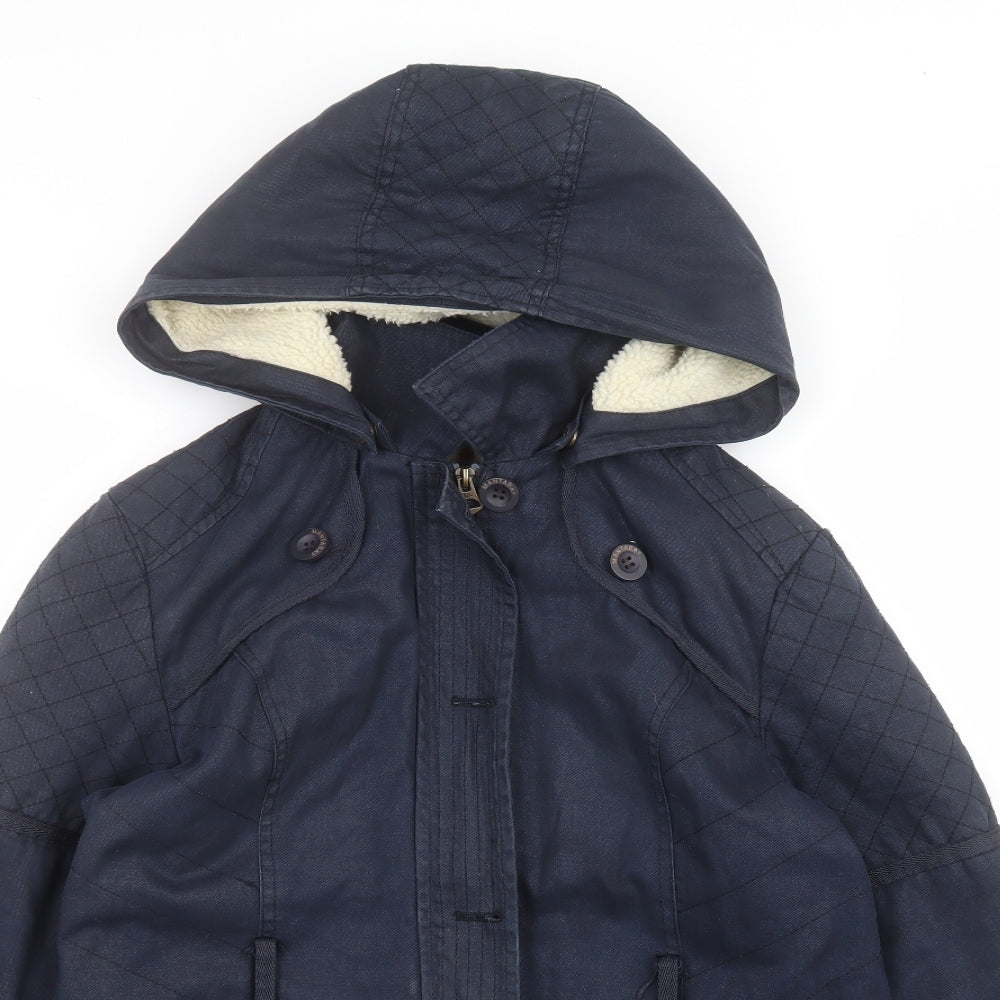 MANTARAY PRODUCTS Womens Blue   Parka Coat Size 16